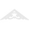 Ekena Millwork Pitch Preston Architectural Grade PVC Gable Pediment, 48"W x 18"H x 1"P (9/12) GPP048X018X100PRE - alternate 3